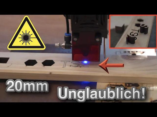 20mm dickes Holz schneiden!! Besser als ein CO2 Laser?! TwoTrees TS2 Laser gravierer im Test! - TwoTrees Official Shop
