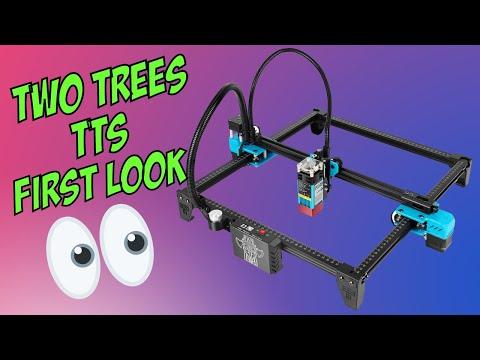 Two Trees TTS Desktop Laser Engraver - Unboxing, Assembly and First Burn - TwoTrees Official Shop